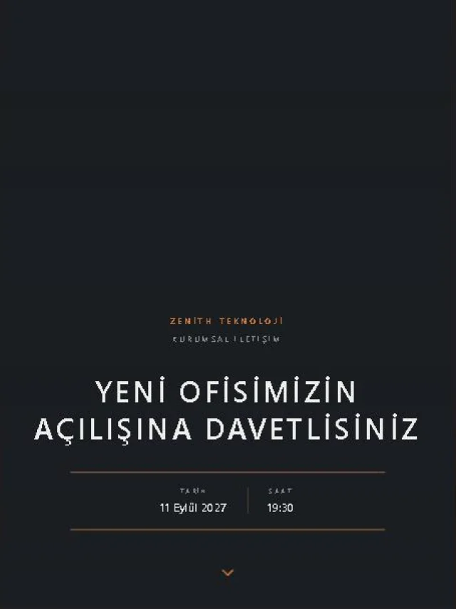 Lobi dijital davetiye teması — Kurumsal Etkinlik davetiyesi tasarımı