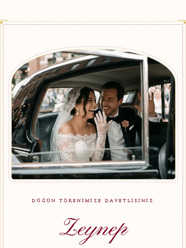 Sırma dijital davetiye teması — Düğün davetiyesi tasarımı